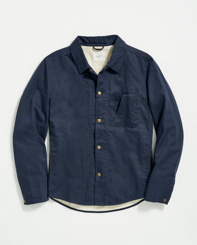 Leroy Shirt Jacket in Carbon Blue