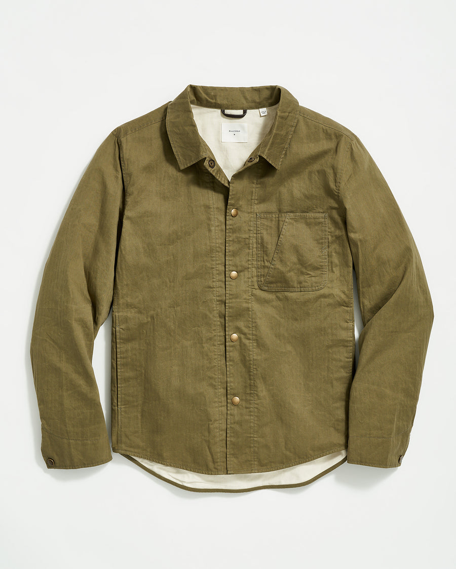 Leroy Shirt Jacket in Moss Green