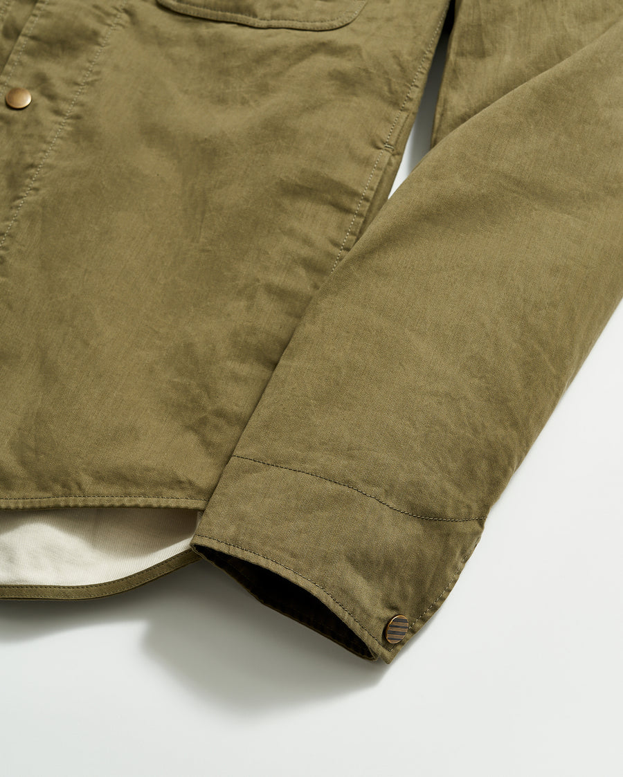 Leroy Shirt Jacket in Moss Green