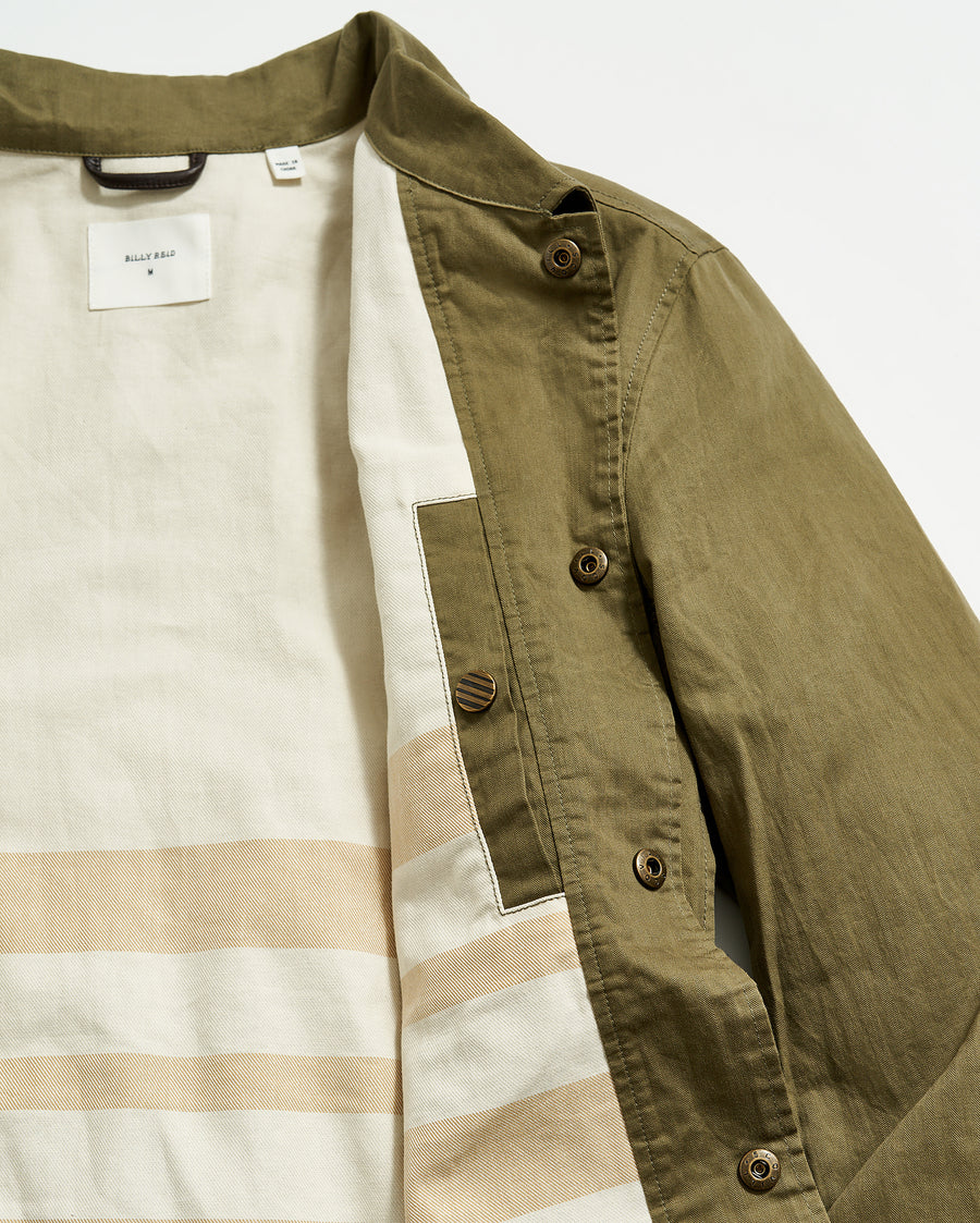 Leroy Shirt Jacket in Moss Green