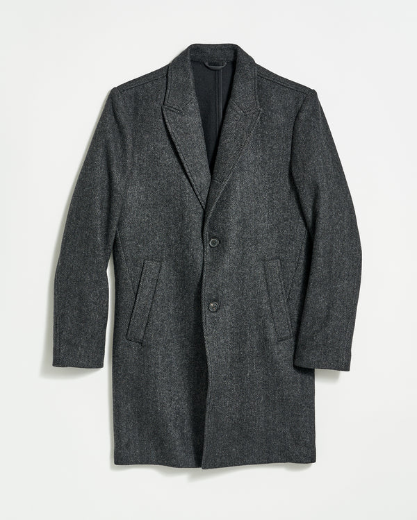 Walking Car Coat in Charcoal