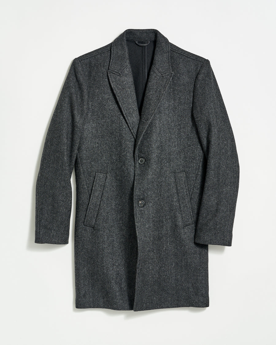 Walking Car Coat in Charcoal