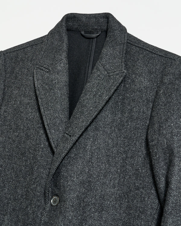 Walking Car Coat in Charcoal