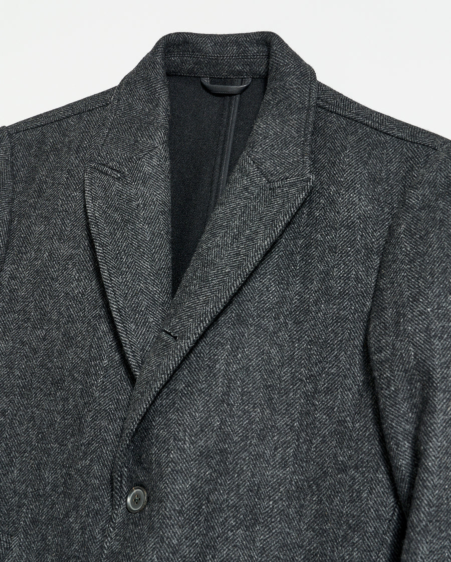 Walking Car Coat in Charcoal
