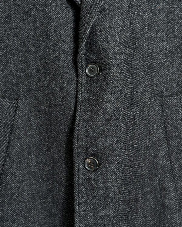 Walking Car Coat in Charcoal
