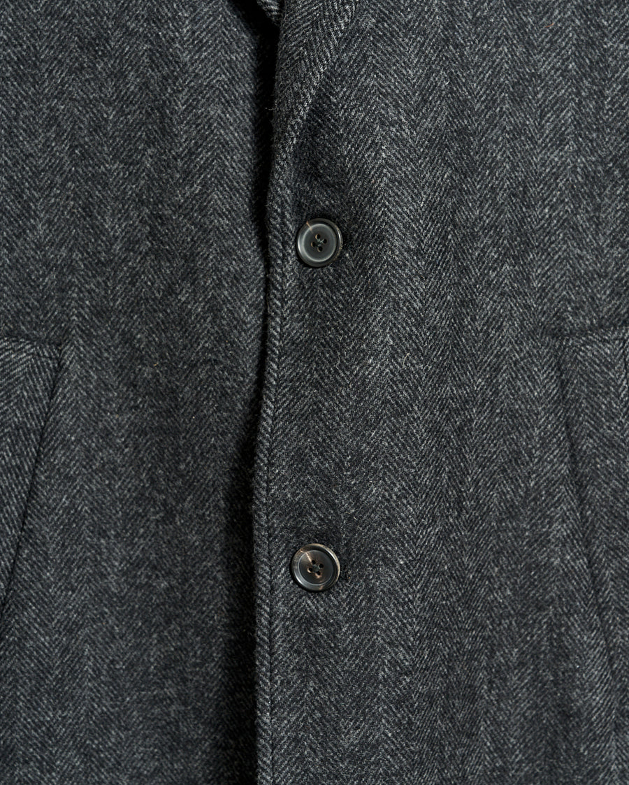 Walking Car Coat in Charcoal
