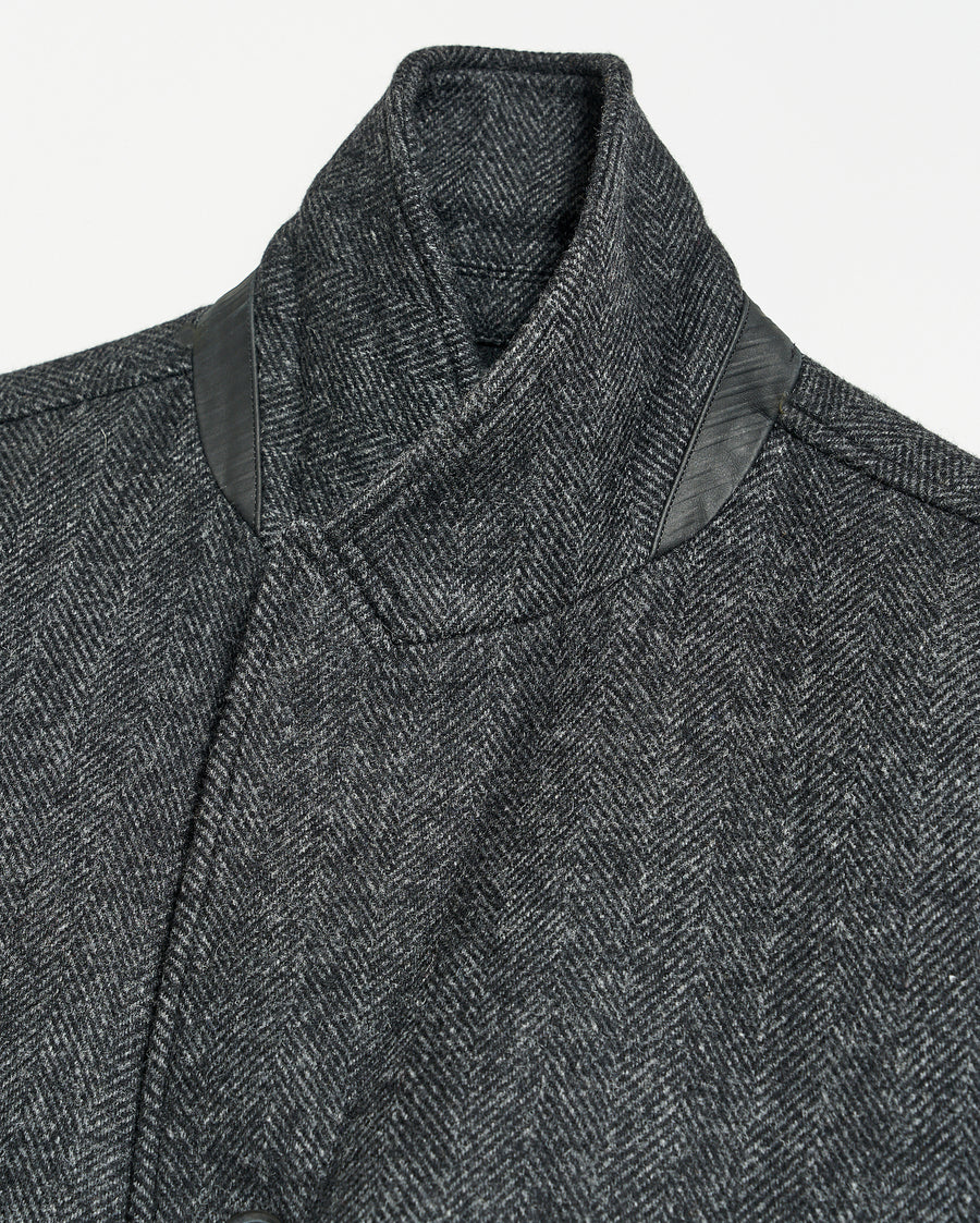 Walking Car Coat in Charcoal