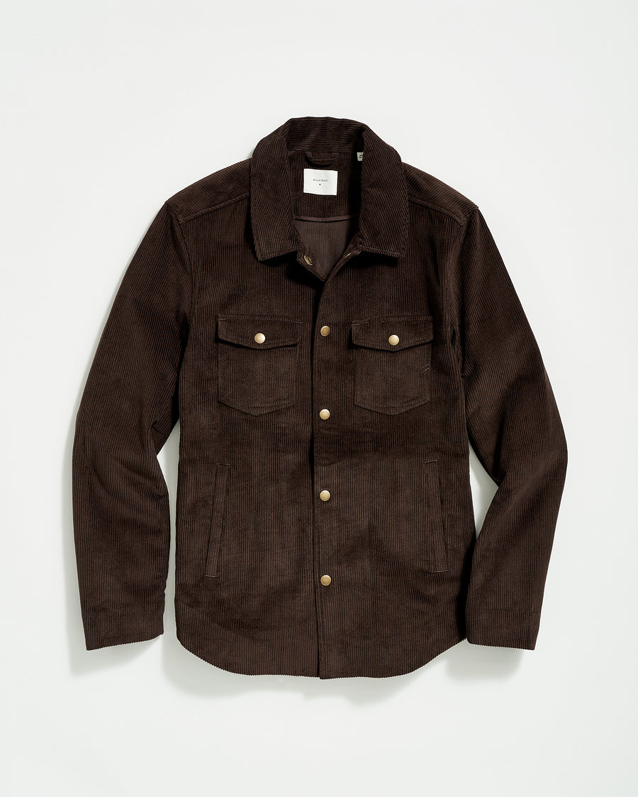 Corduroy Mo Shirt Jacket in Chocolate