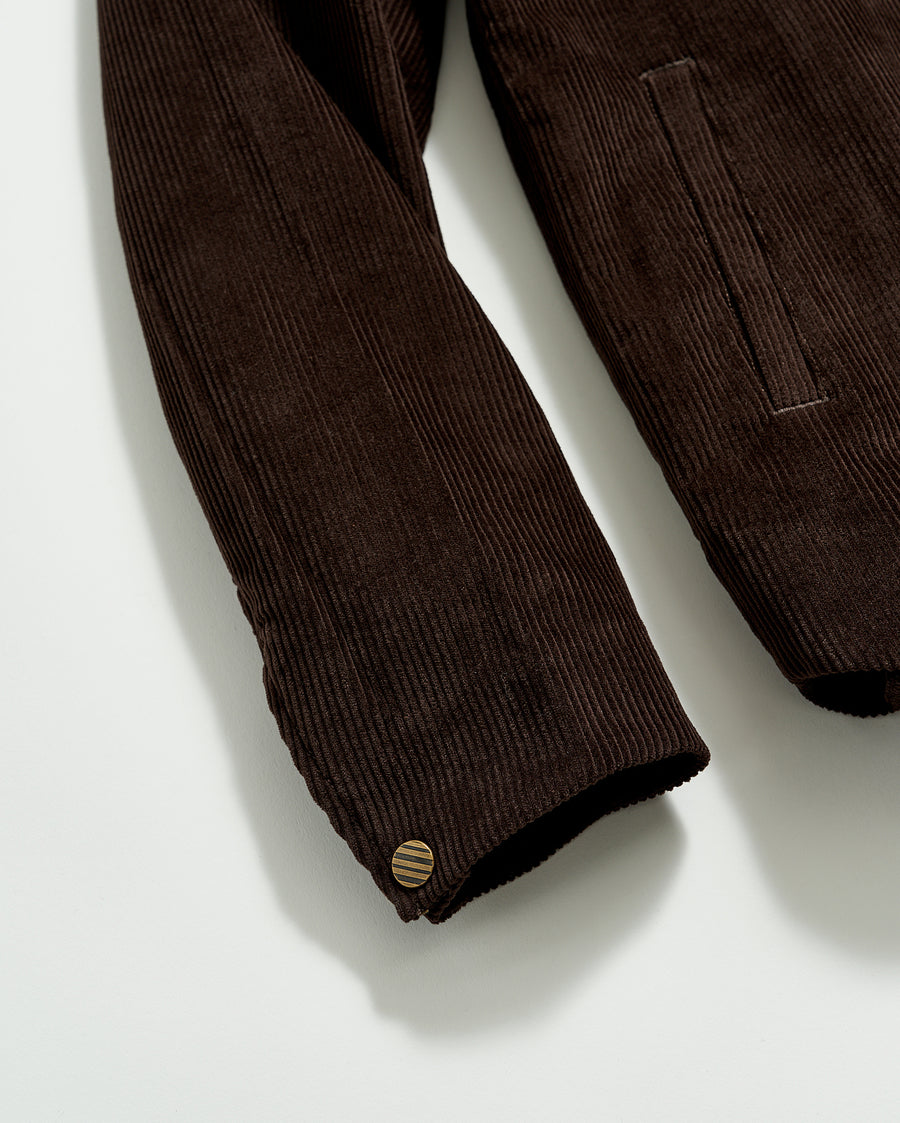 Corduroy Mo Shirt Jacket in Chocolate