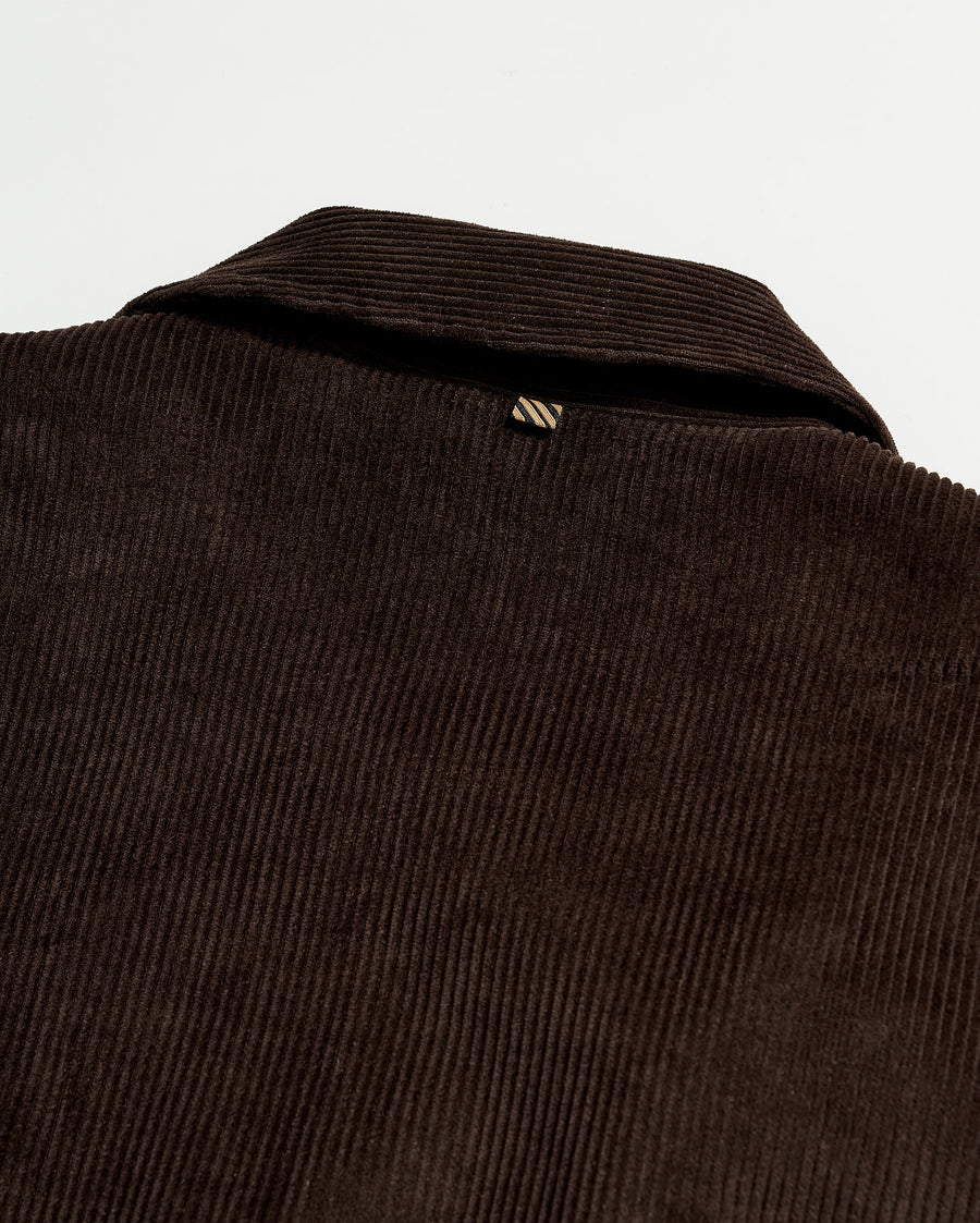 Corduroy Mo Shirt Jacket in Chocolate