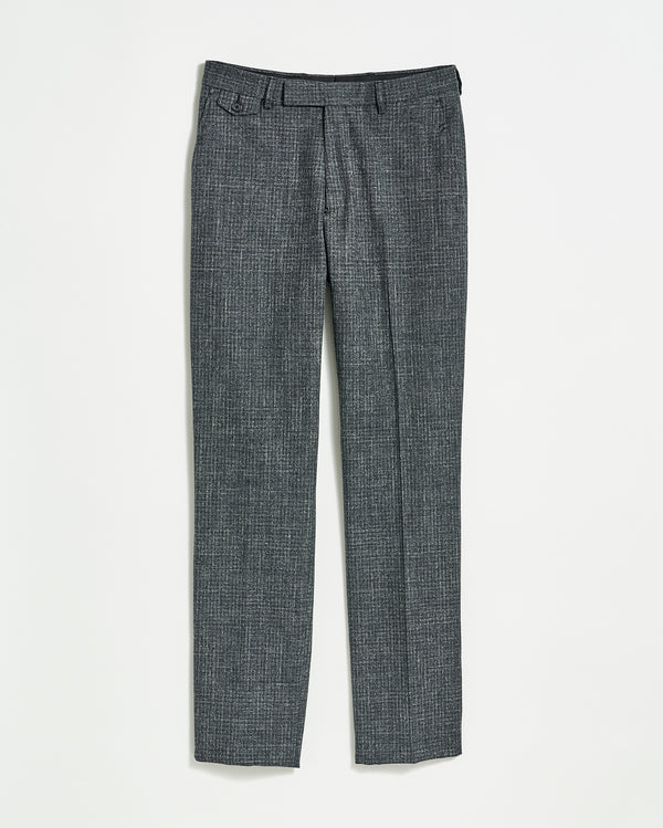 Flat Front Trouser in Charcoal