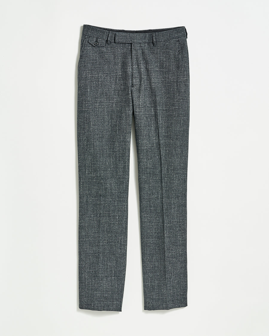 Flat Front Trouser in Charcoal