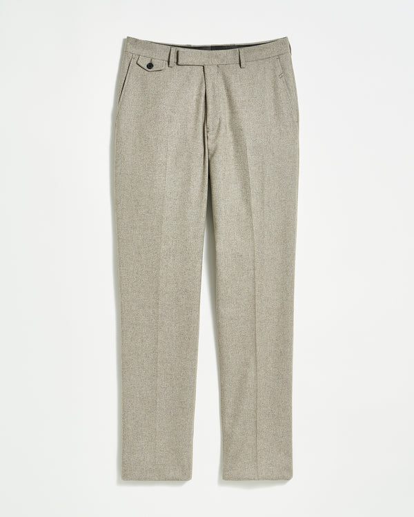 Flat Front Trouser in Grey