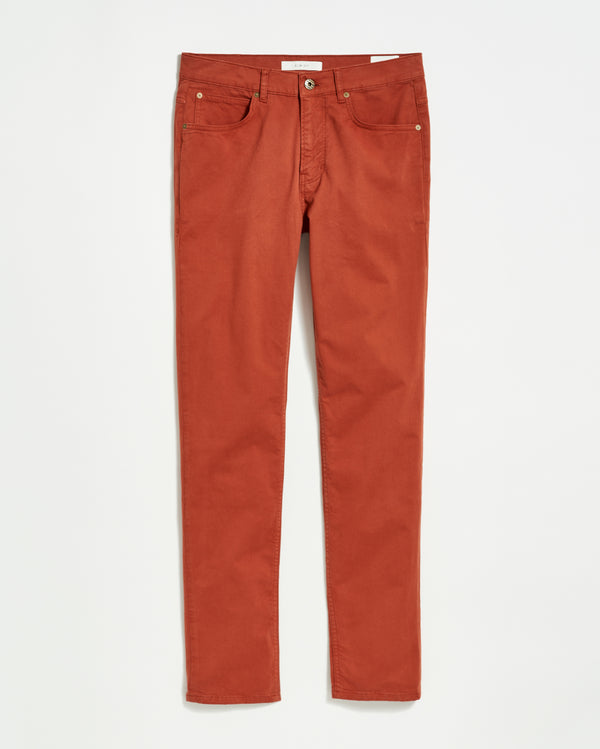 5 Pocket Pant in Rust Red