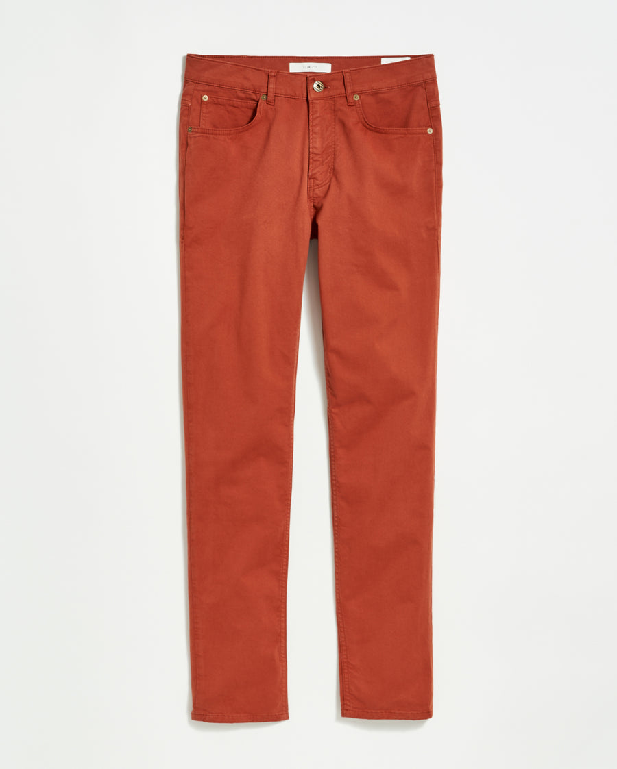 5 Pocket Pant in Rust Red