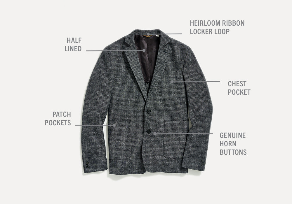 Archie Size Guide ARCHIE JACKET IN CHARCOAL – Billy Reid