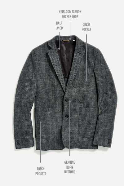 Anatomy of the Archie Jacket in Charcoal