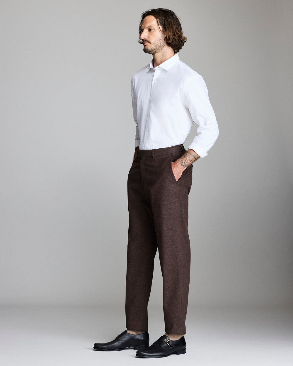 Billy Reid Oxford Hutcheson Dress Shirt, White Billy Reid Oxford Hutcheson Dress Shirt, White