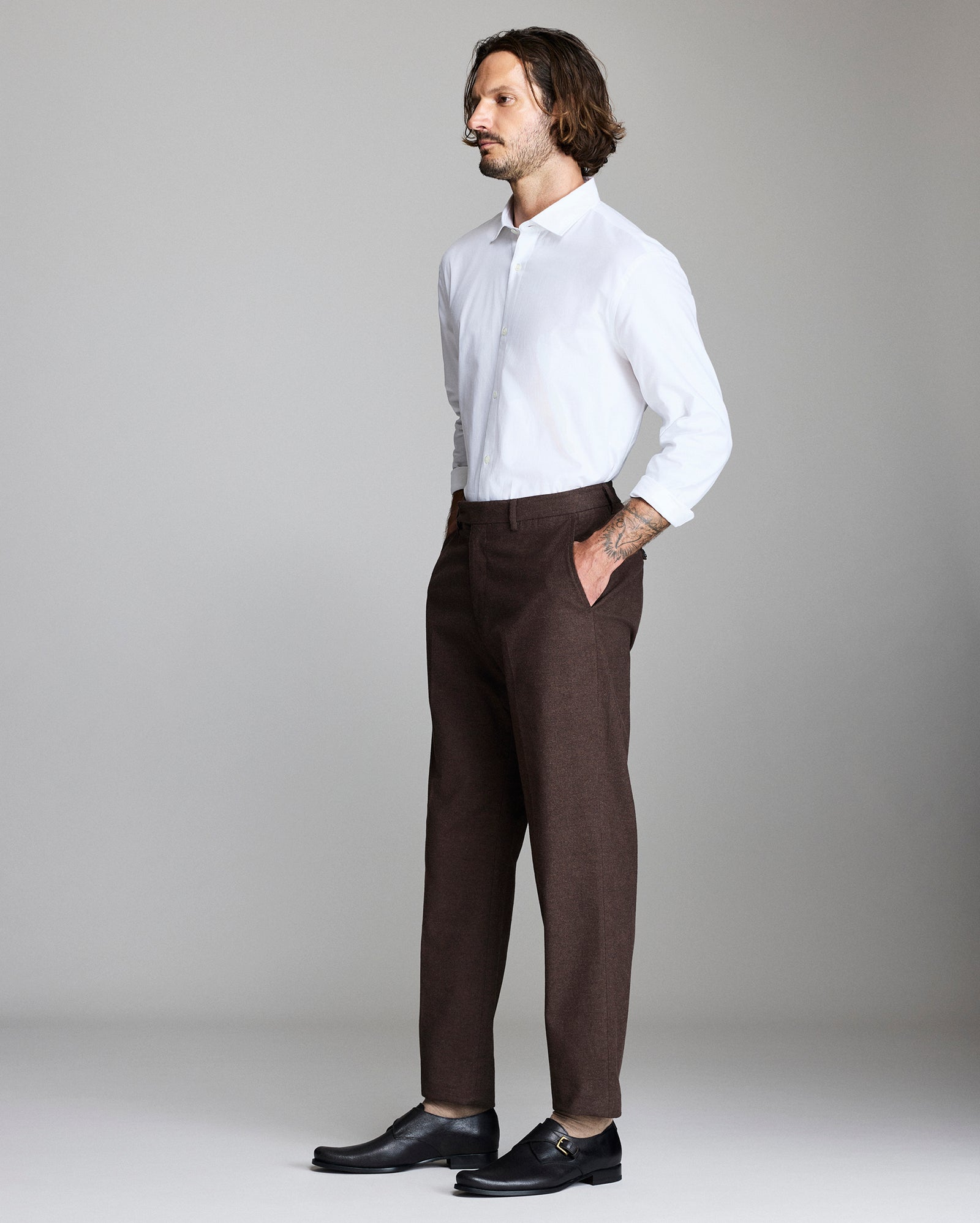 Billy Reid Oxford Hutcheson Dress Shirt, White Billy Reid Oxford Hutcheson Dress Shirt, White