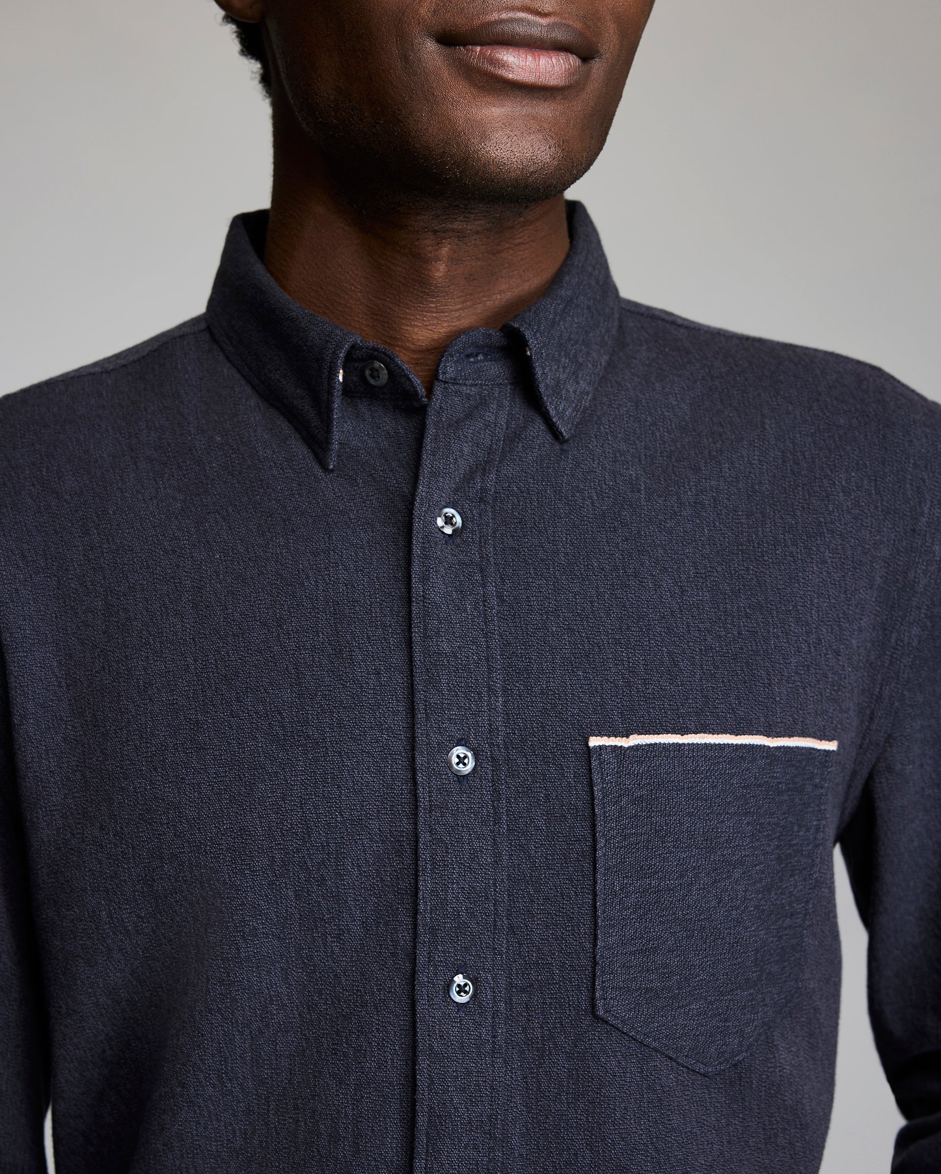 Twisted Yarn MSL 1-Pocket Cotton Shirt | Billy Reid