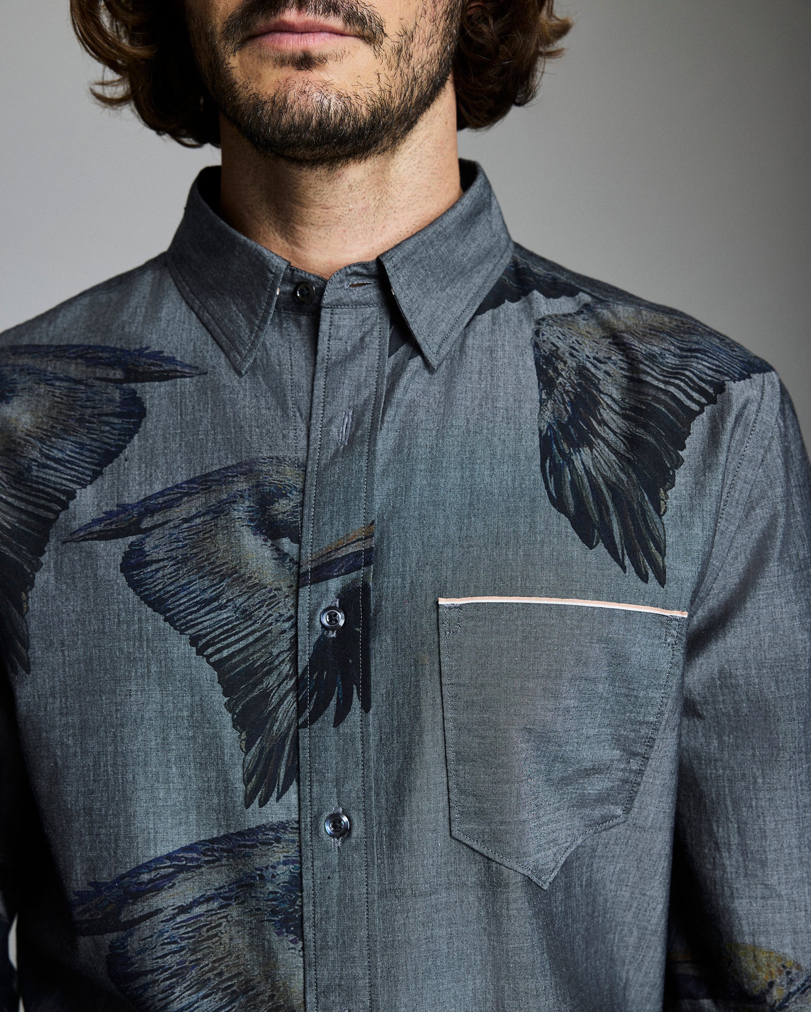 Closeup of the shirt.