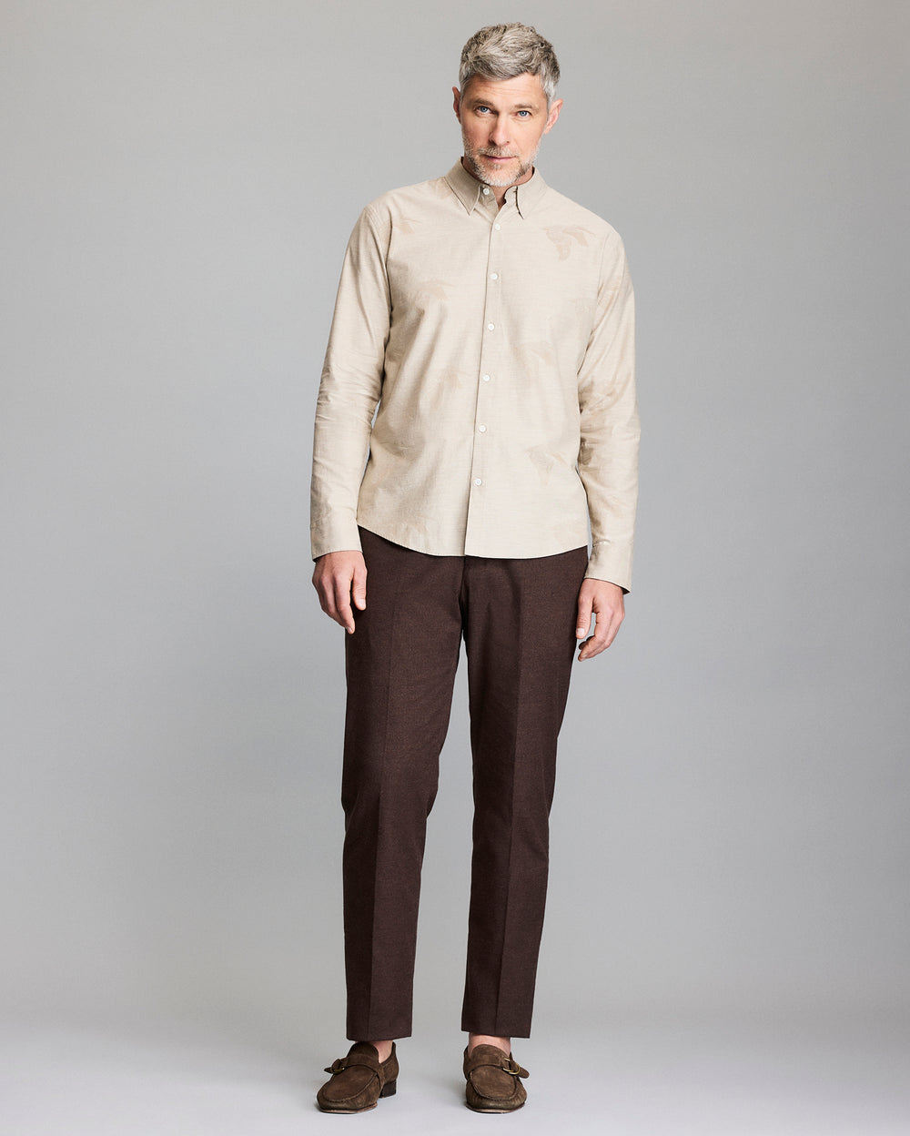 Bradley Gordon x Billy Reid Pelican Melange Wilson Shirt