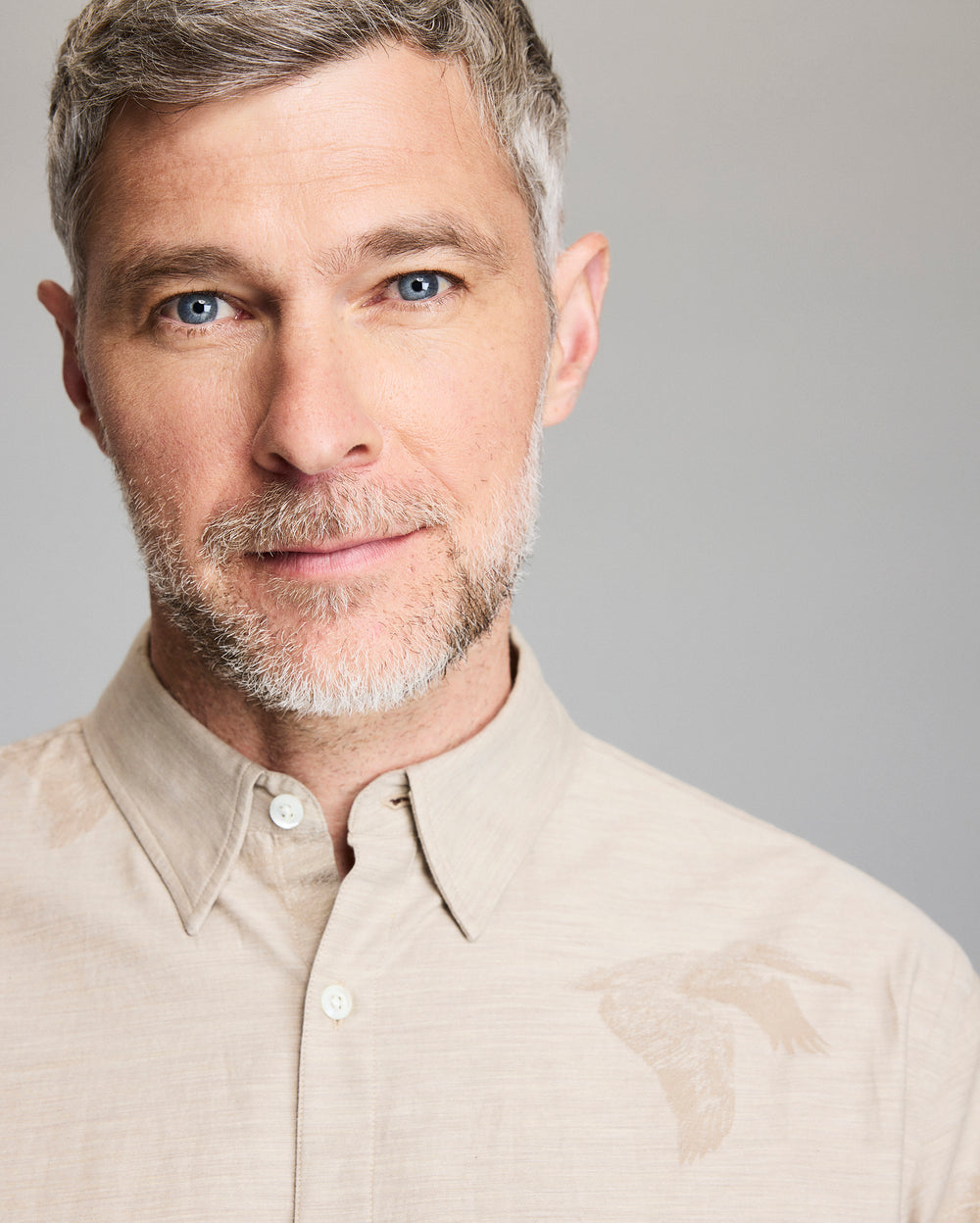 Bradley Gordon x Billy Reid Pelican Melange Wilson Shirt