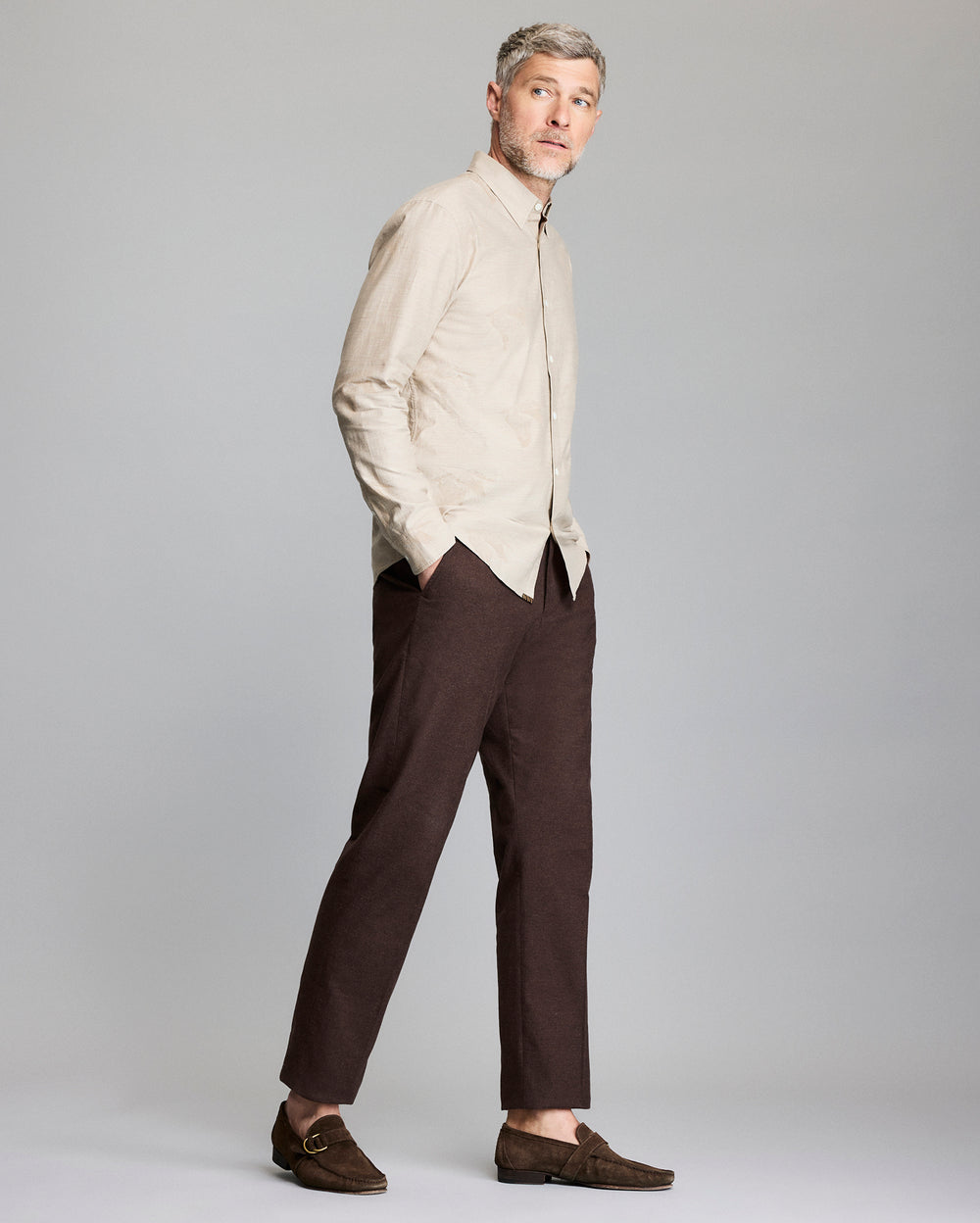 Bradley Gordon x Billy Reid Pelican Melange Wilson Shirt