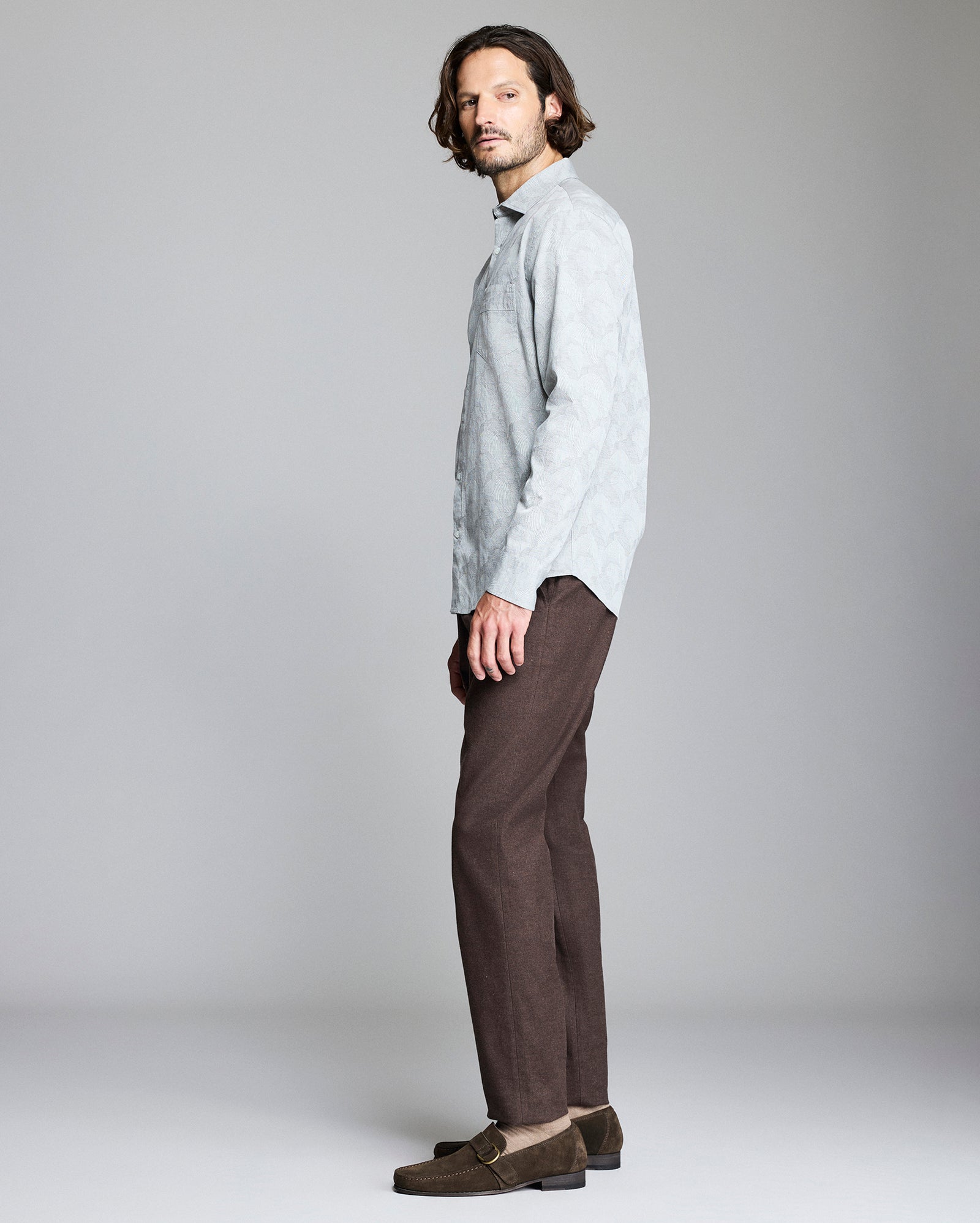 Melange Flow Pickwick Shirt