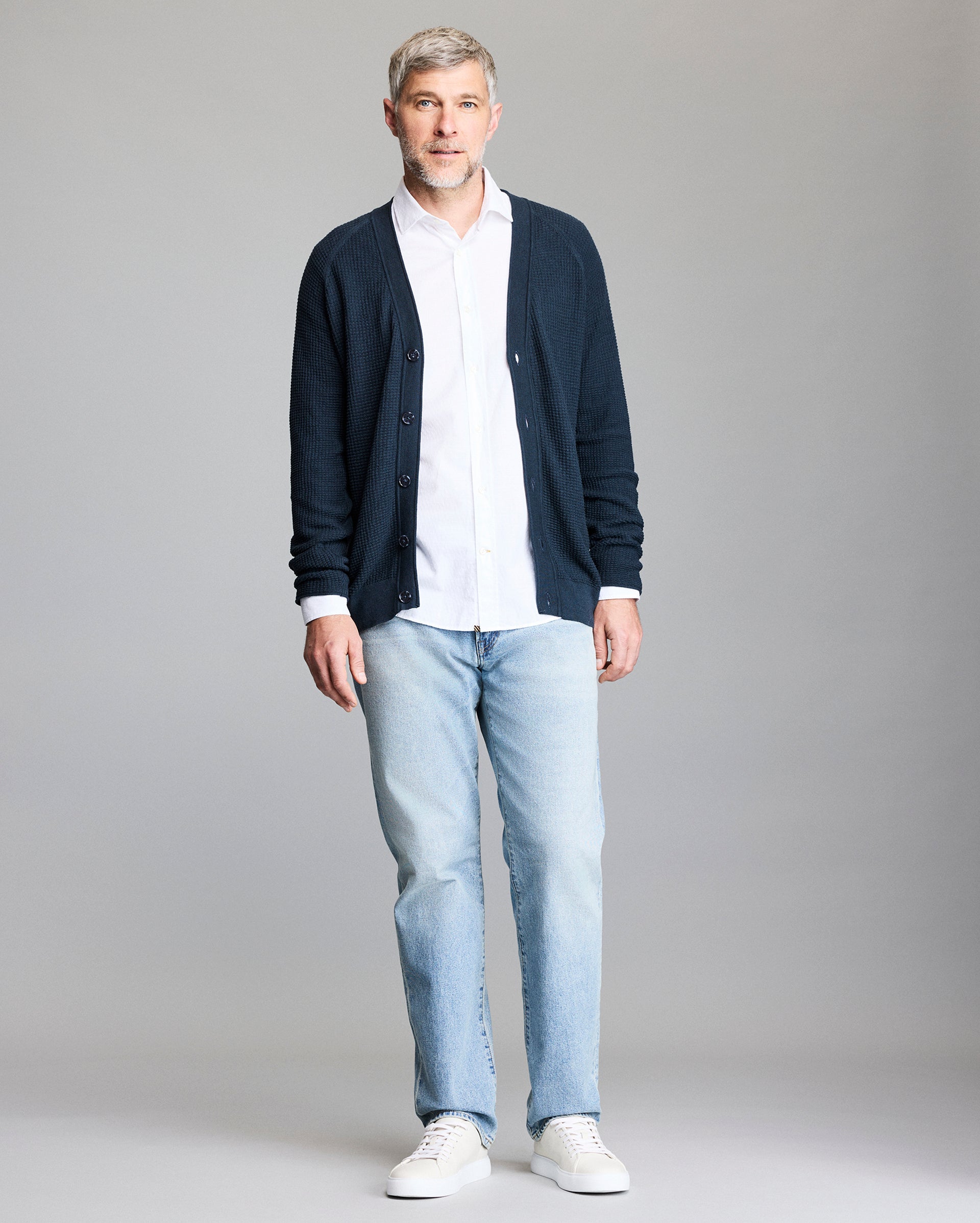 【正規品】Bibiy. EFFIE PUFF CARDIGAN Mini Waffle Cardigan in Cotton-Cashmere | Billy Reid