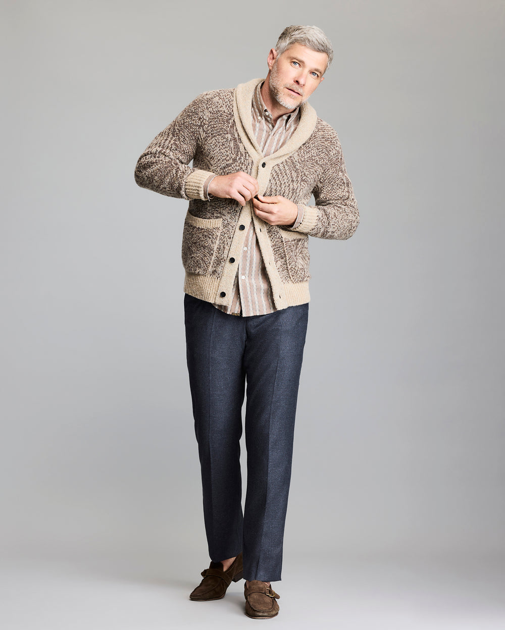 Flow Jacquard Cardigan