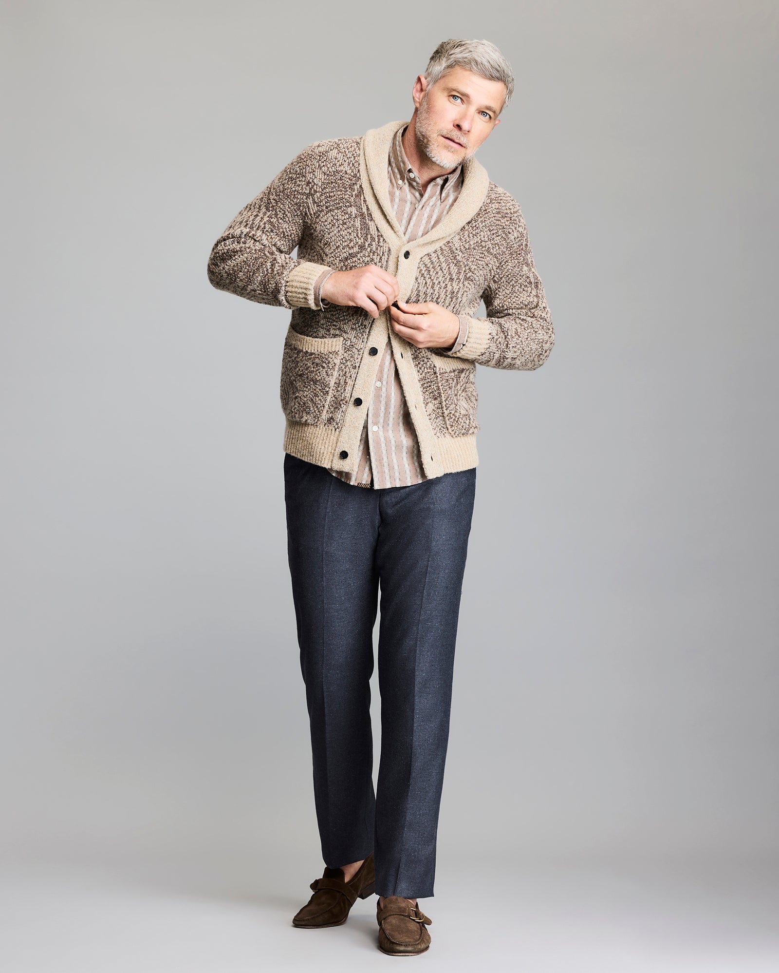 Flow Jacquard Cardigan