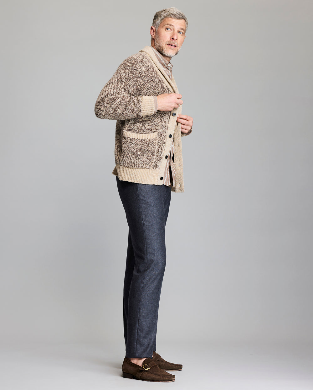 Flow Jacquard Cardigan