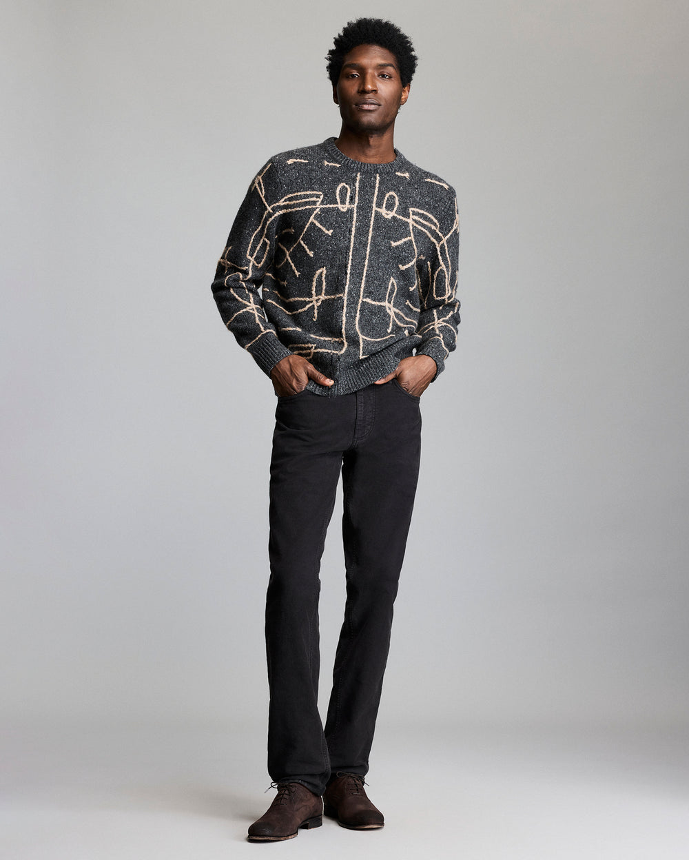 Model shows the Sweater