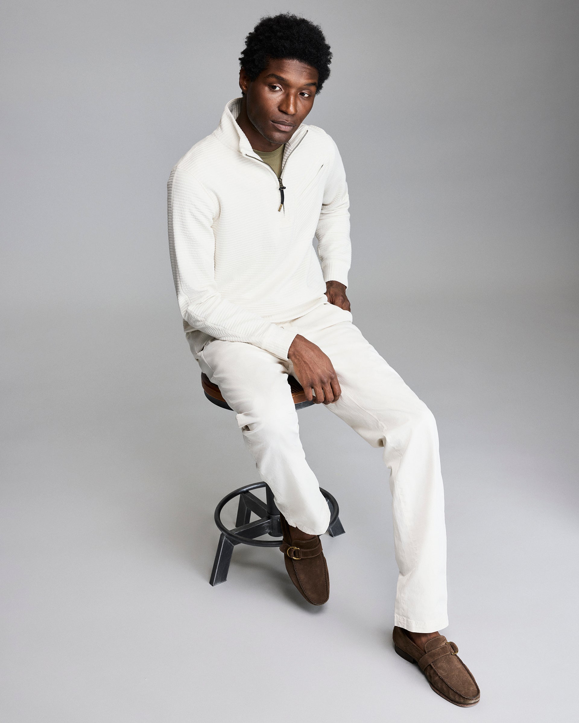 Rily ホワイト Grey Zip Track Hoodie – Racer Worldwide