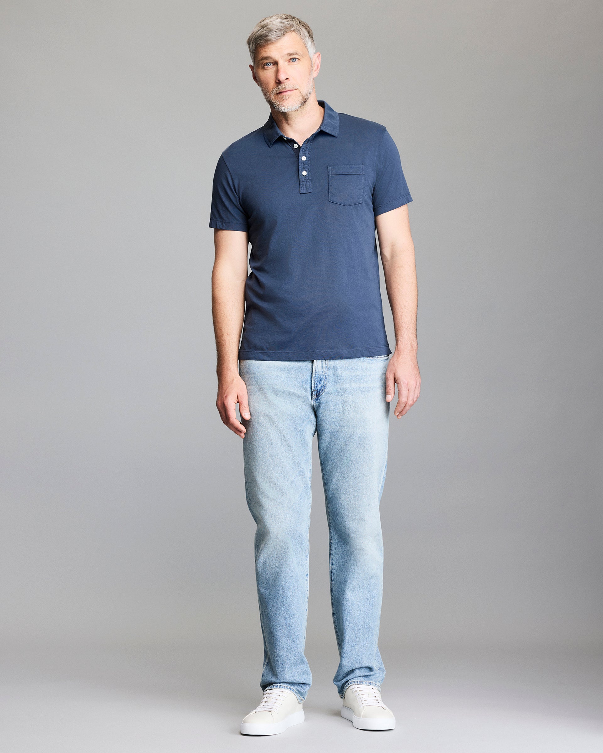 トップス THE SHISHIKUI POLO / NAVY 1200W-7999-RiverBlNv-0-