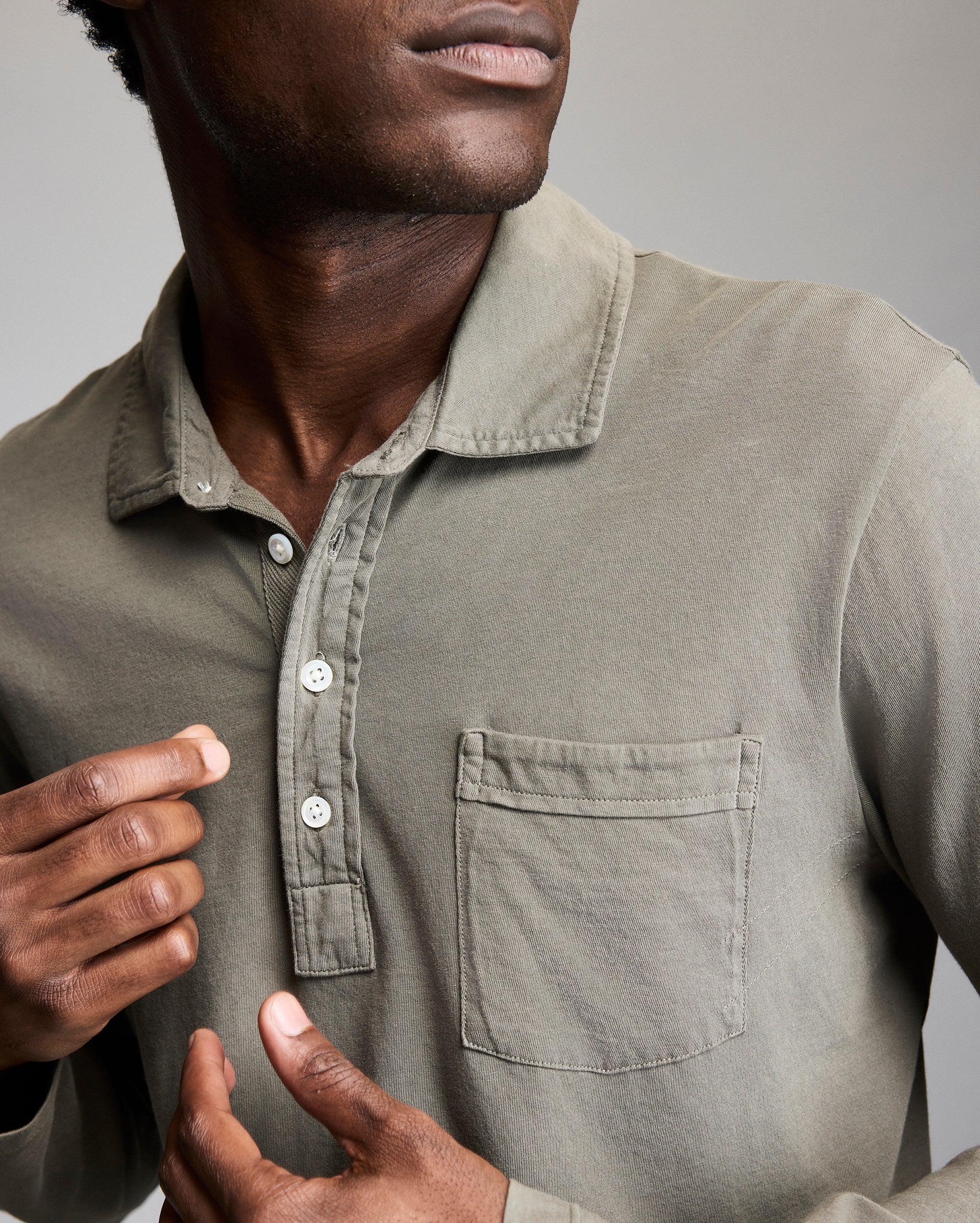 トップス Pedestal polo tee Pique Pensacola Polo, Pima Cotton Knit | Billy Reid