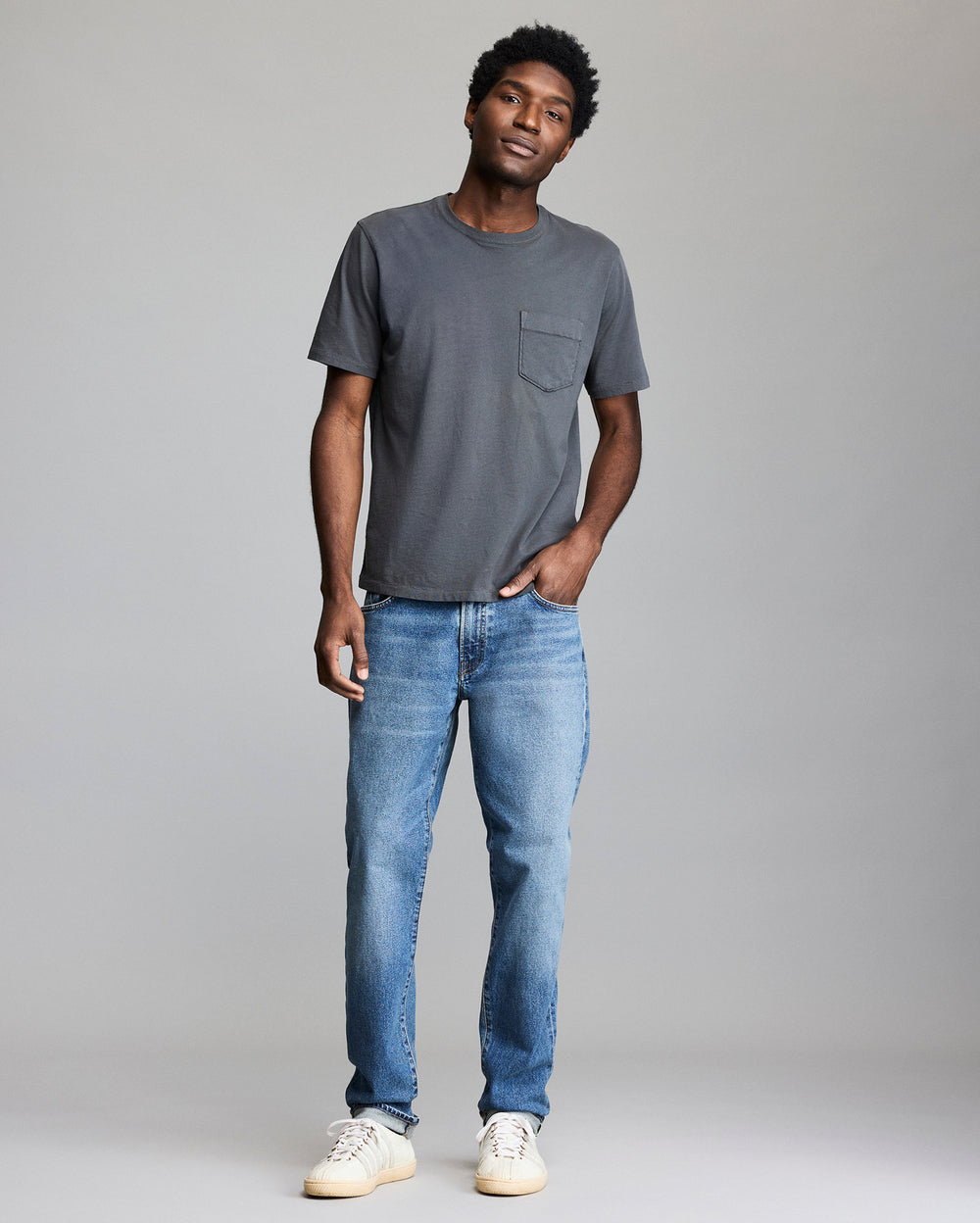 Model shows the full shirt