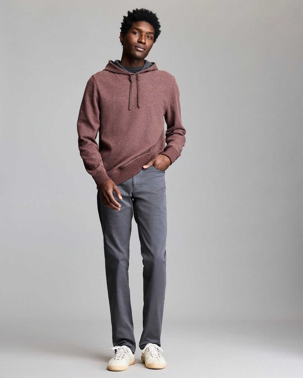 Rib Hoodie Pullover