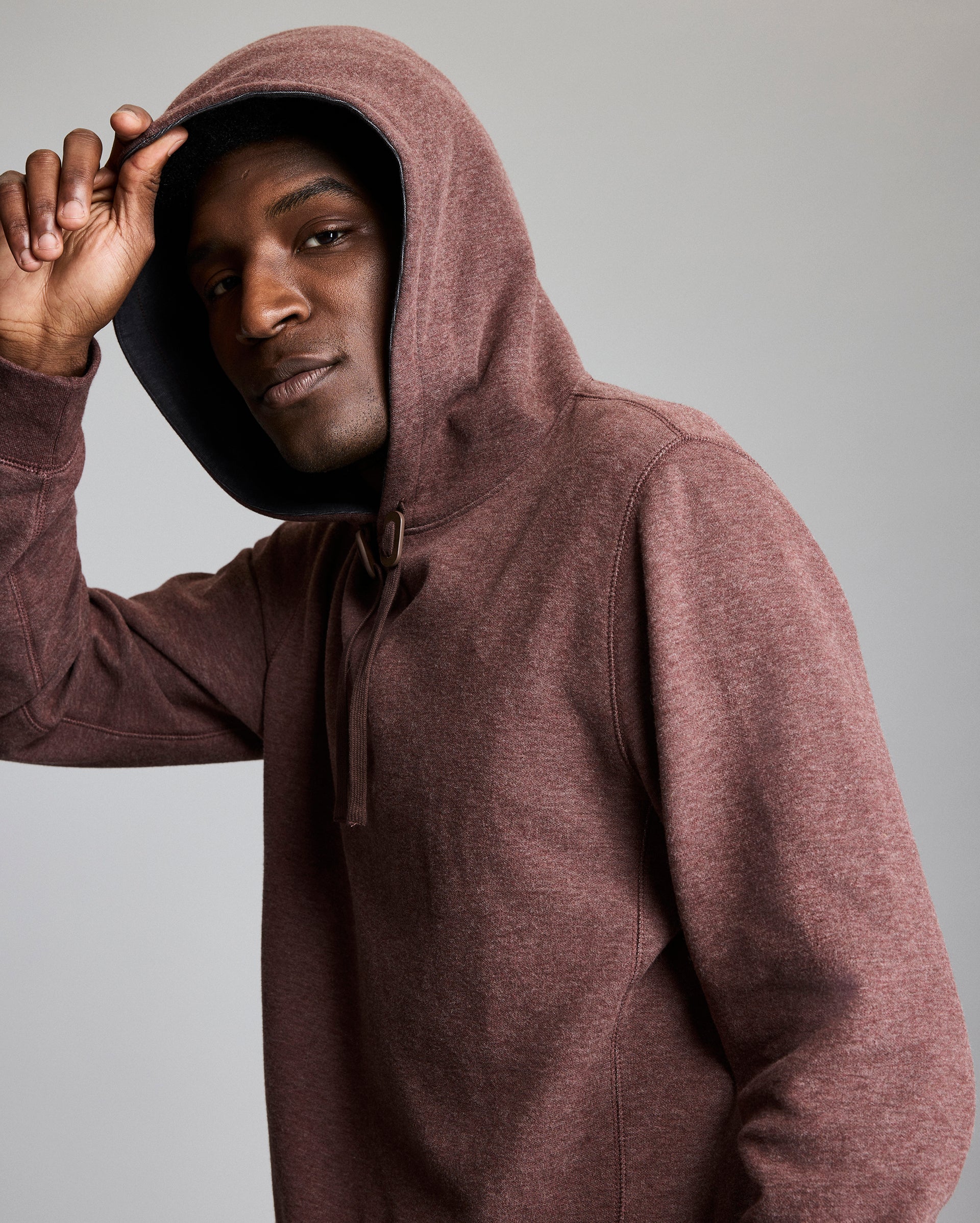 Rib Hoodie Pullover