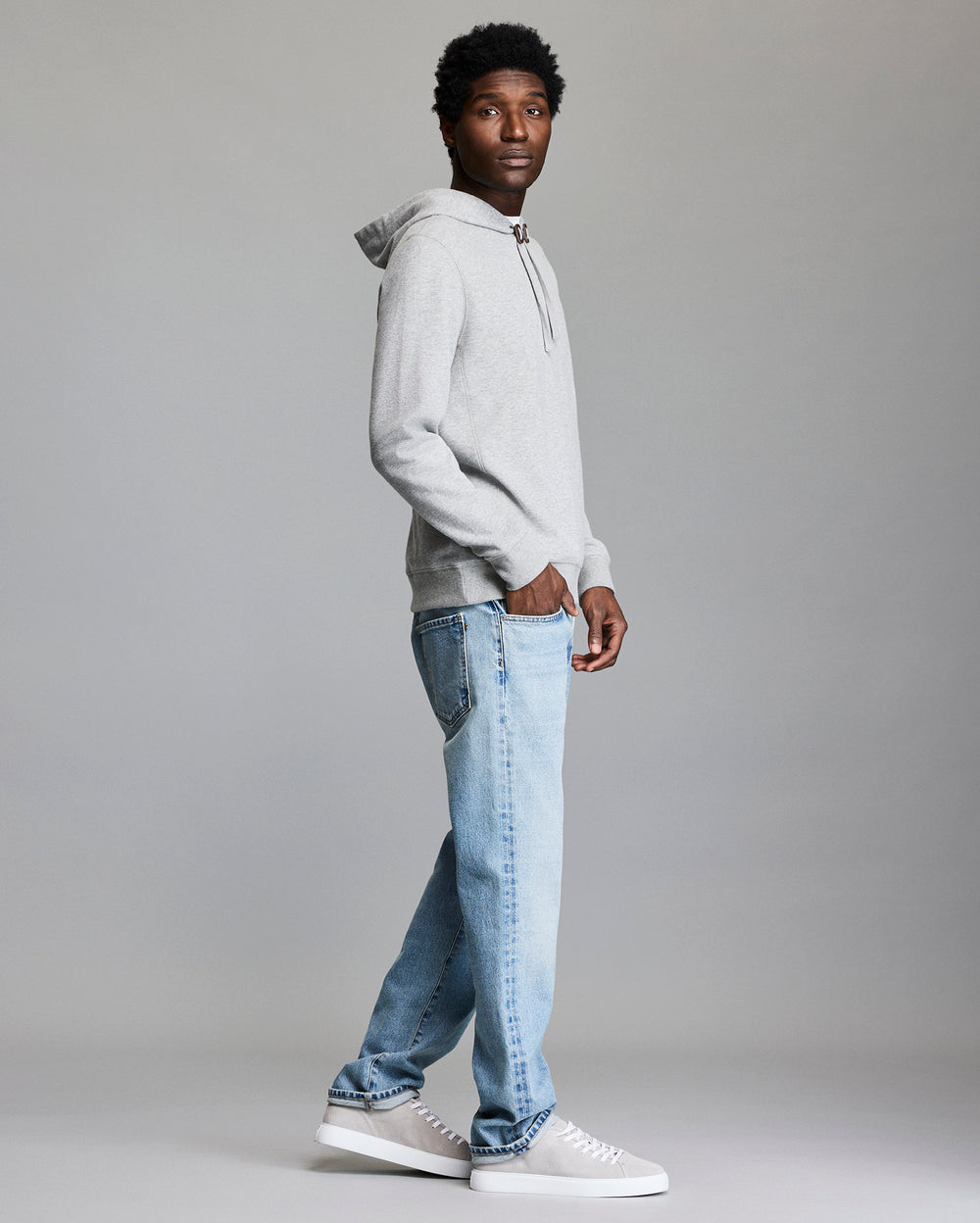 Rib Hoodie Pullover
