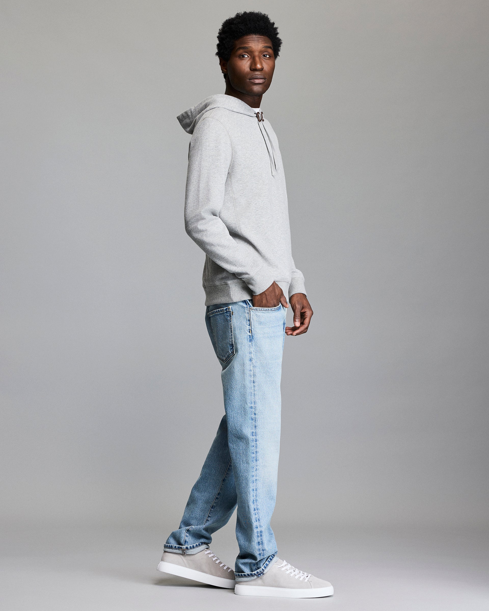 Rib Hoodie Pullover