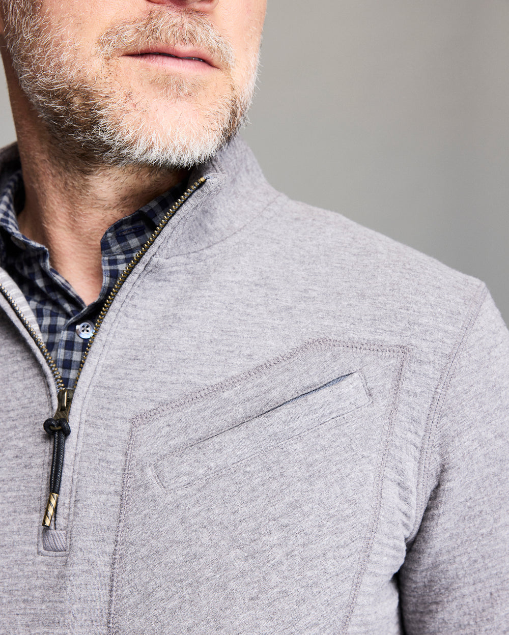 Quilted Half Zip