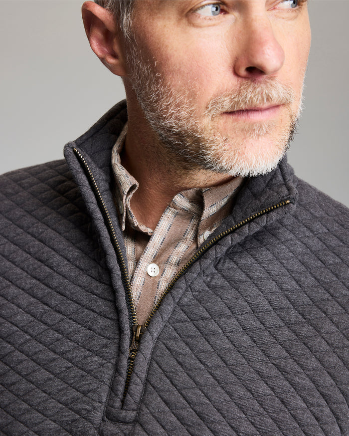 Diamond Quilt Half Zip