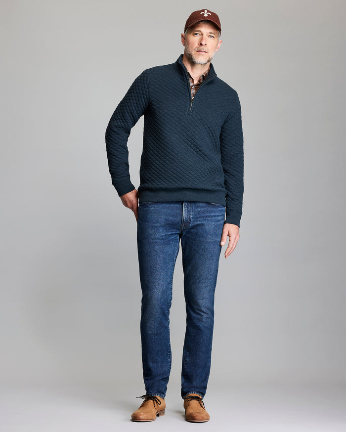 Diamond Quilt Half Zip
