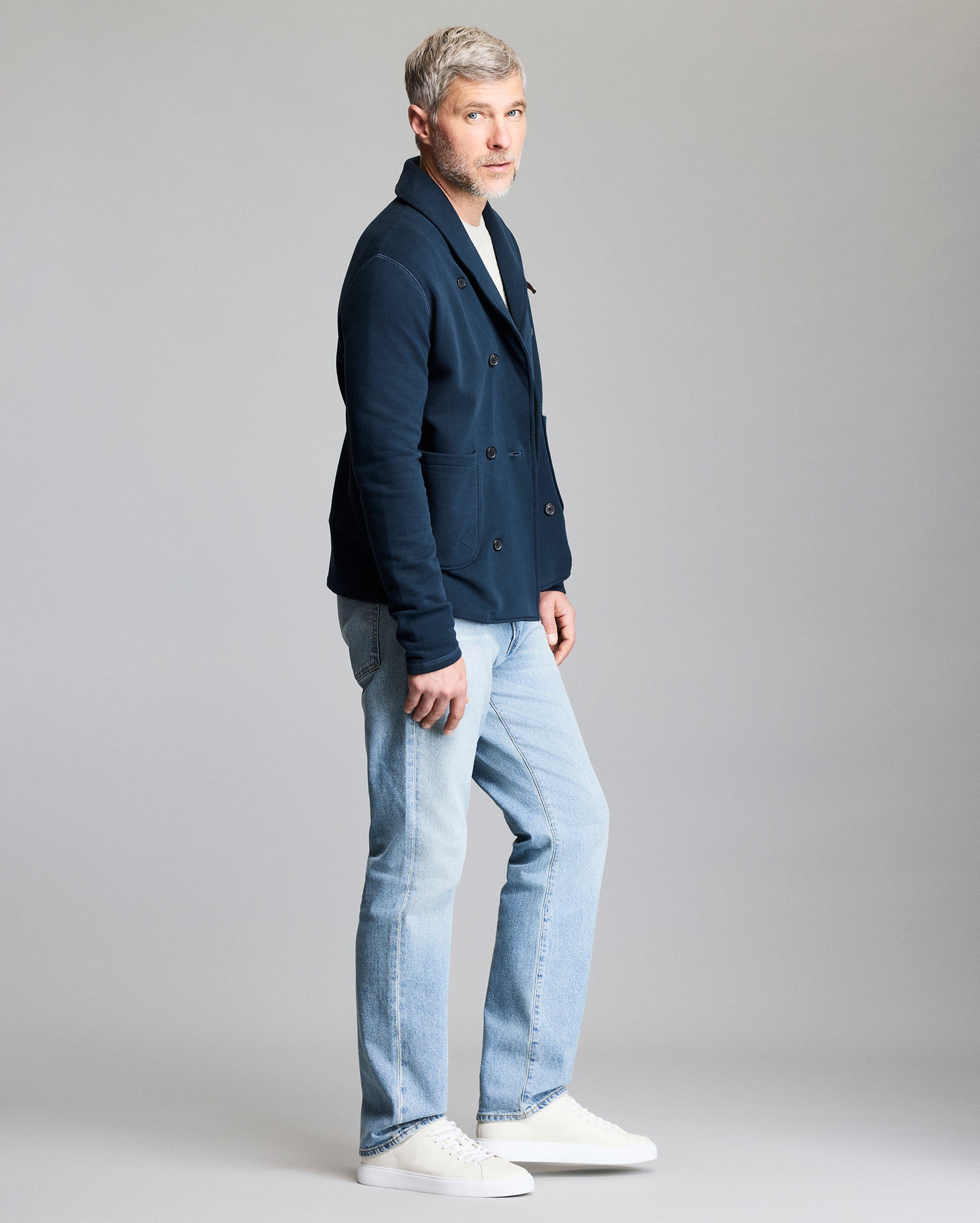 French Terry Shawl Cardigan | Billy Reid