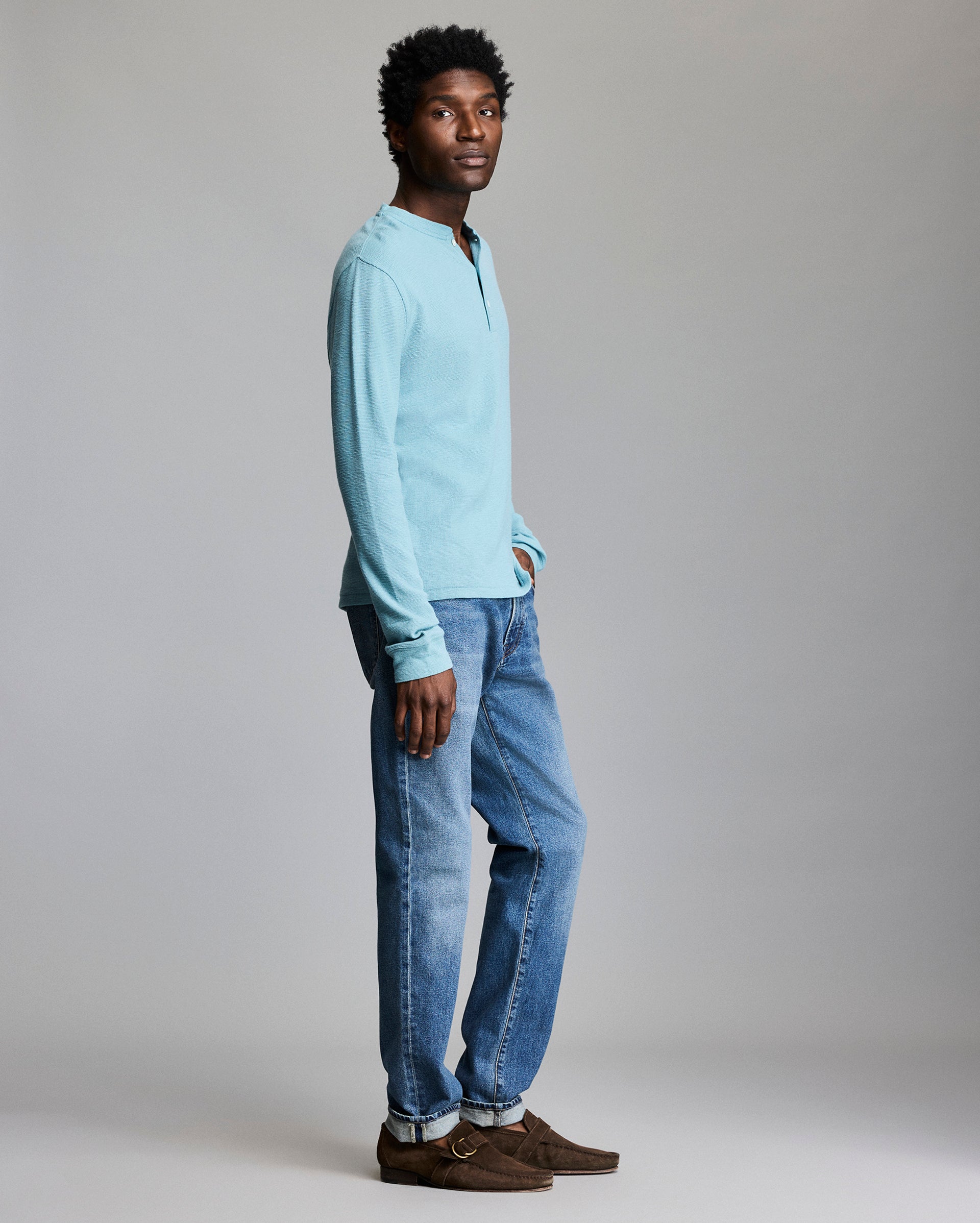 Slub Tuck Henley