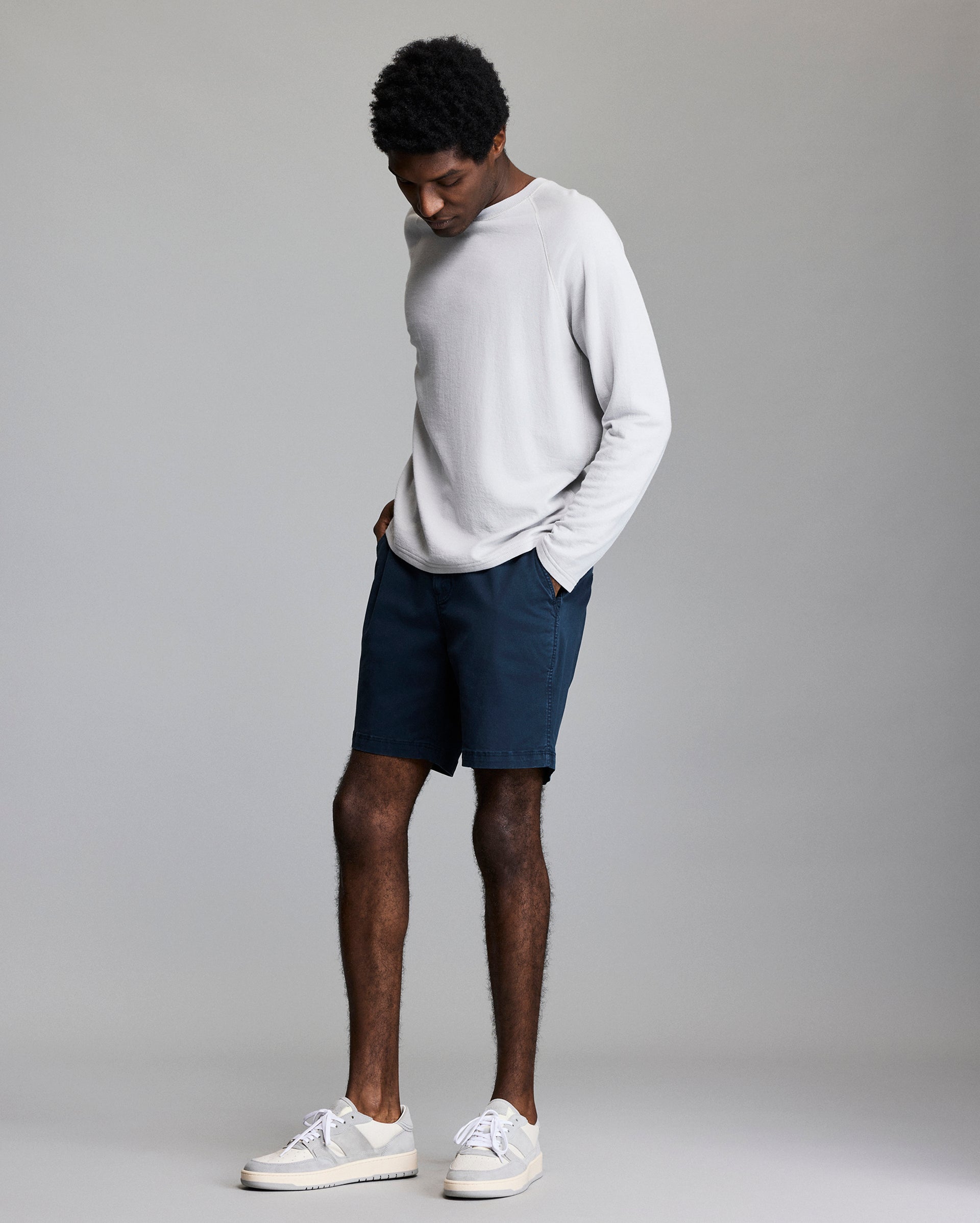 Raglan Crew - Pima Cotton Blend Crewneck | Billy Reid
