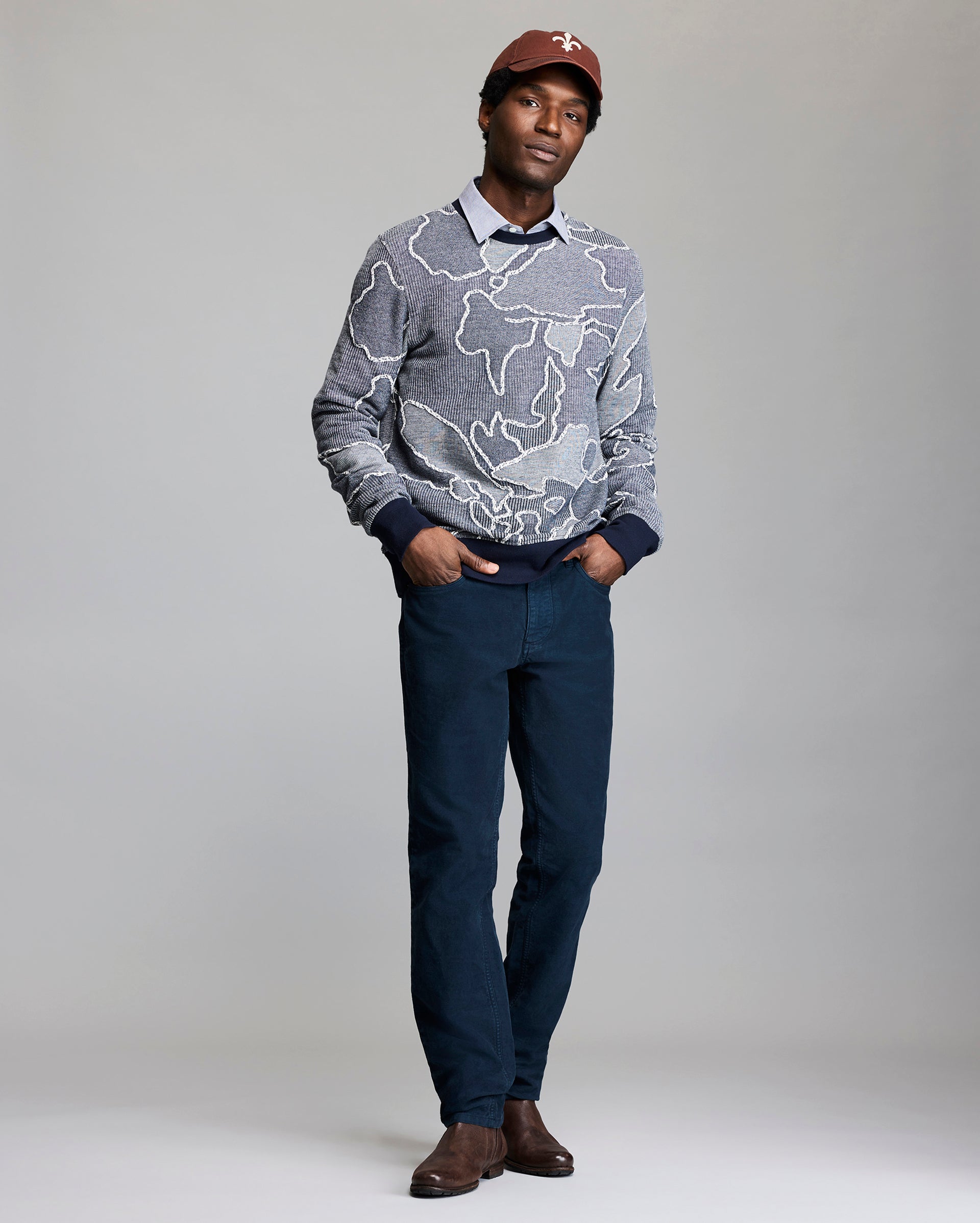 Numajiri Camellia Patchwork Crew
