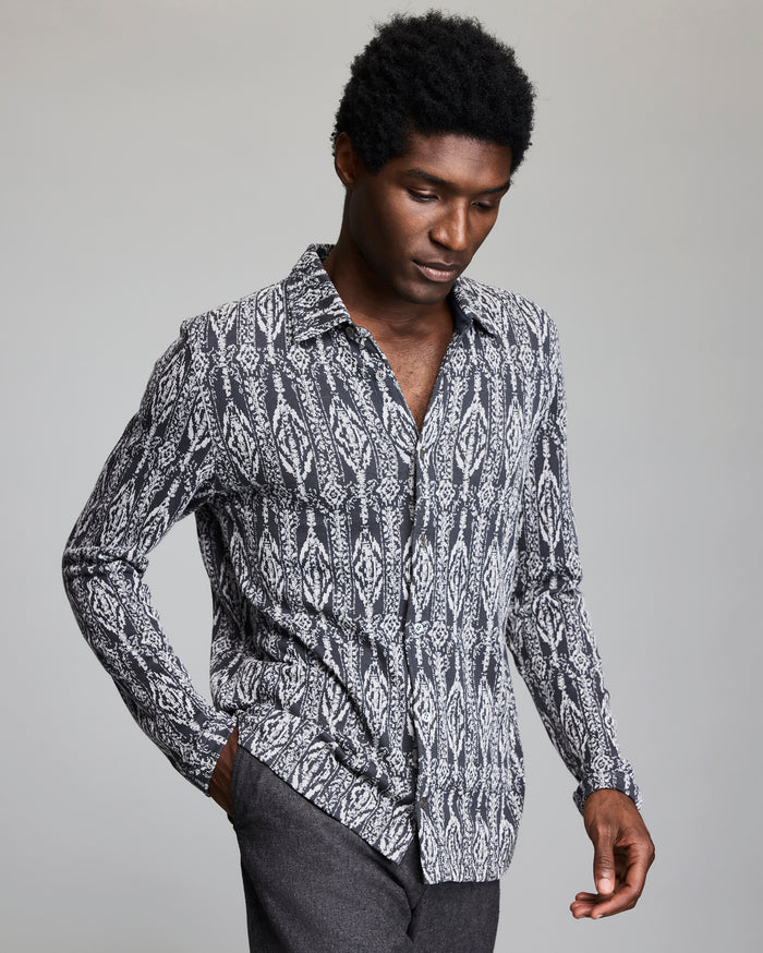 Long Sleeve Numajiri Jacquard Shirt